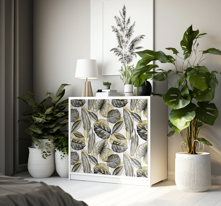 nálepky na nábytok plantas tropicales elegantes - Tenstickers
