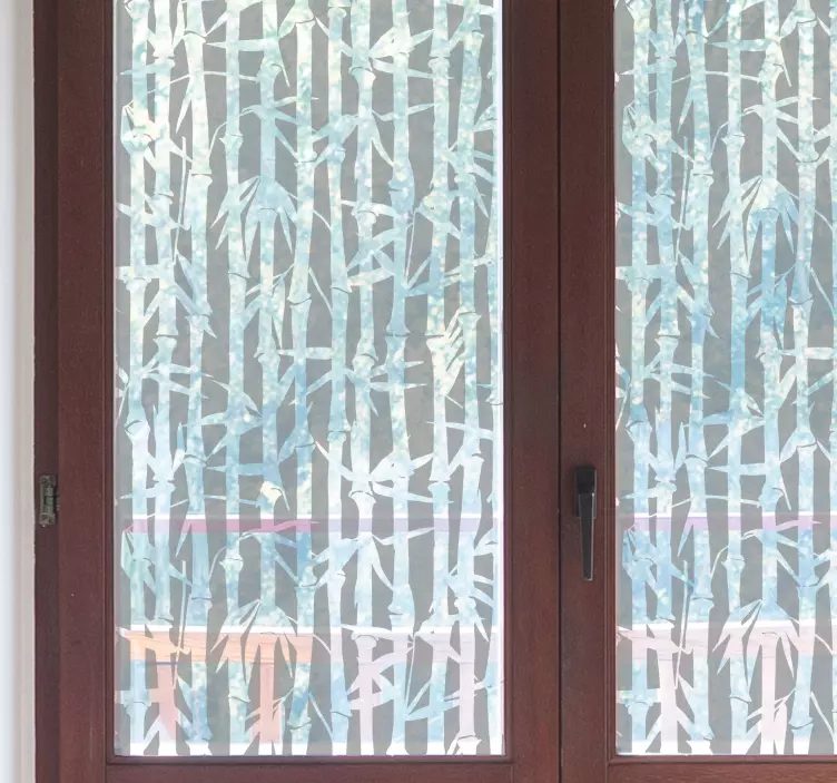 nálepka na okno translúcido bambusu - Tenstickers