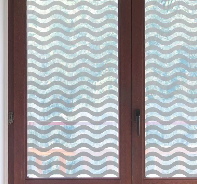 nálepka na okno translúcido ondas - Tenstickers