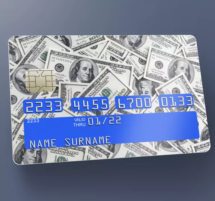 Vinylová nálepka na doláre - Tenstickers