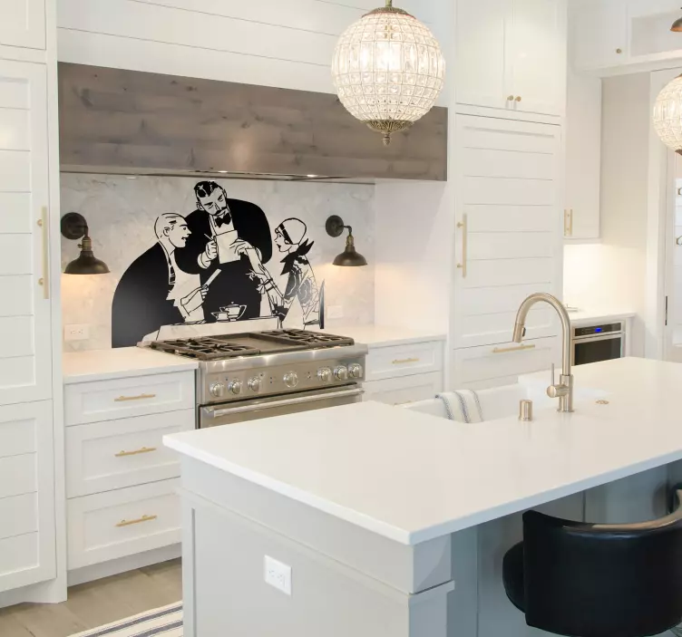 Nálepka na pár a čašník - Tenstickers