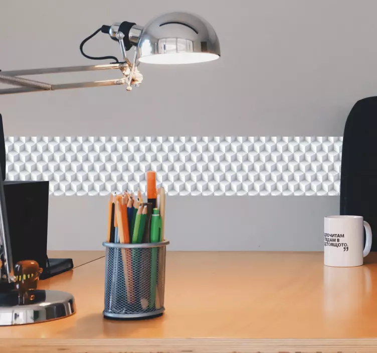 Nálepka s okrajom steny volant 3d - Tenstickers