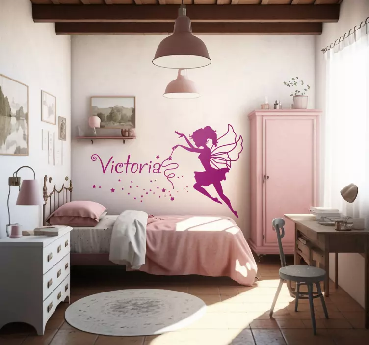 Nálepku vinilo nombre prispôsobiteľné ninfa - Tenstickers