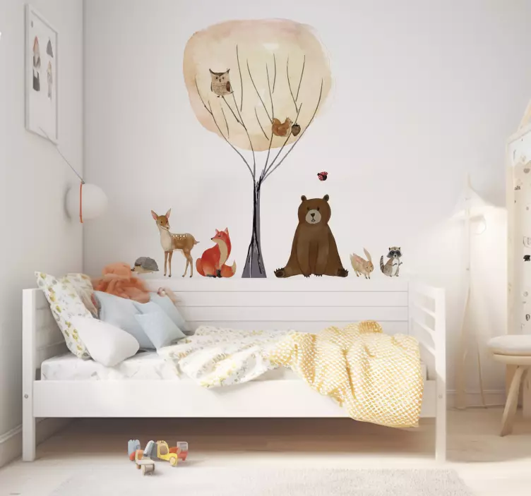 Zvieratá divoké zviera obtlačky - Tenstickers