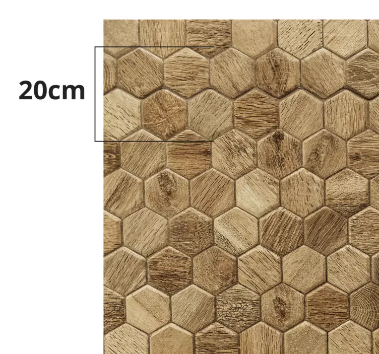 Nálepka na stenu s geometrickými obkladmi - Tenstickers