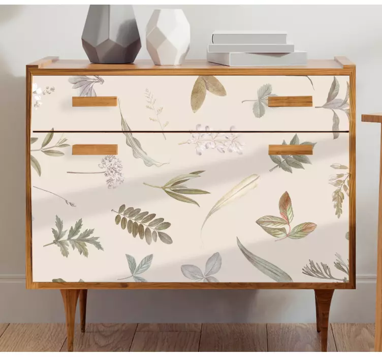 Nálepky na nábytok z béžovej farby - Tenstickers