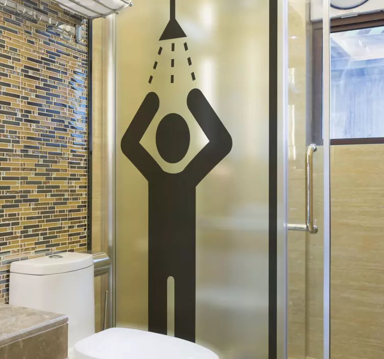 ľudia ikony nálepka na sprchovú obrazovku - Tenstickers