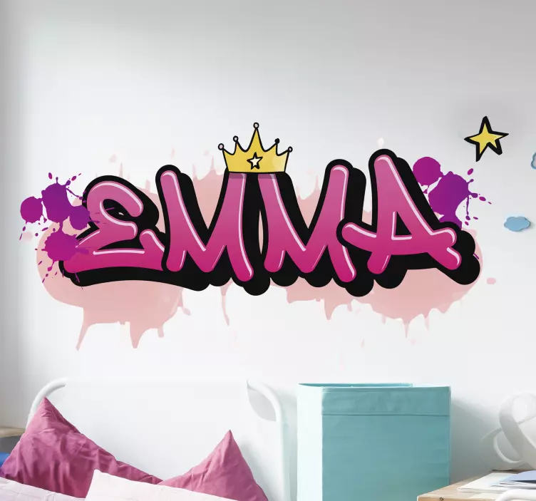 Nálepka s graffiti pre dievčatá - Tenstickers