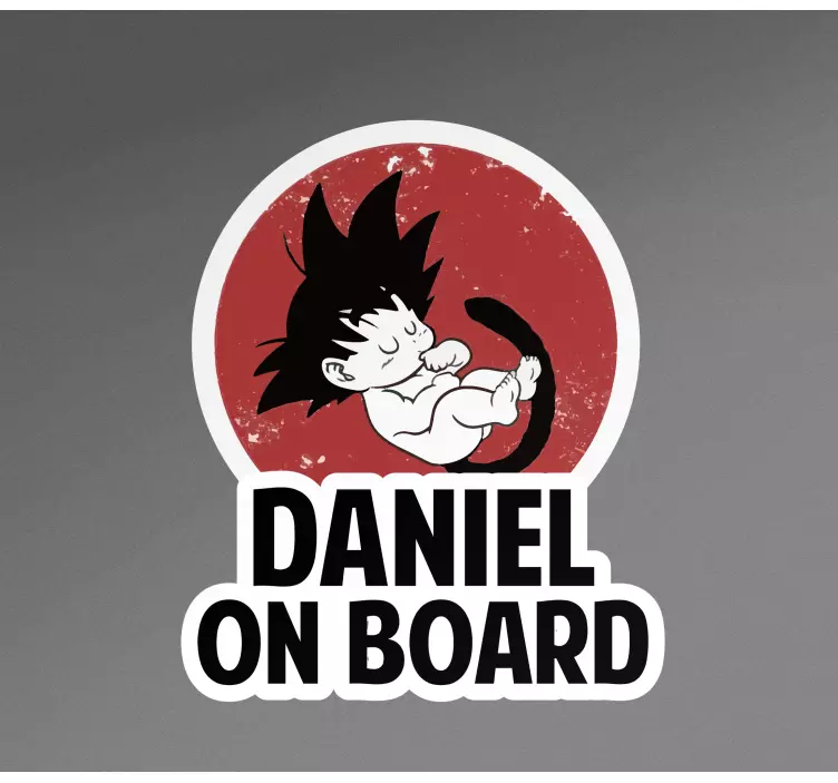 Nálepka na auto prispôsobiteľná s detskou postavičkou - Tenstickers