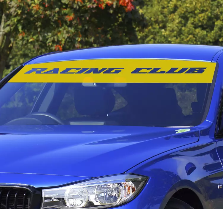 Nálepka na auto prispôsobená jednofarebná slnečná clona - Tenstickers