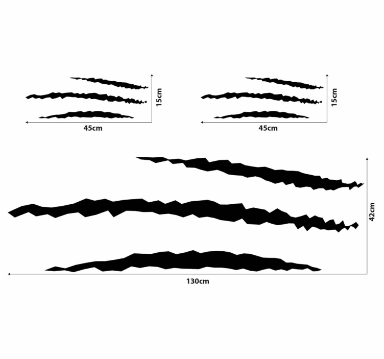 nalepka na auto sada škrabancov - Tenstickers