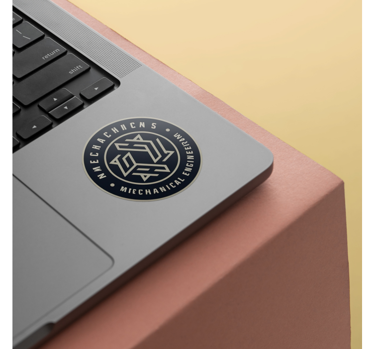 Nálepka do kancelárie personalizovaný kruh s logom - Tenstickers