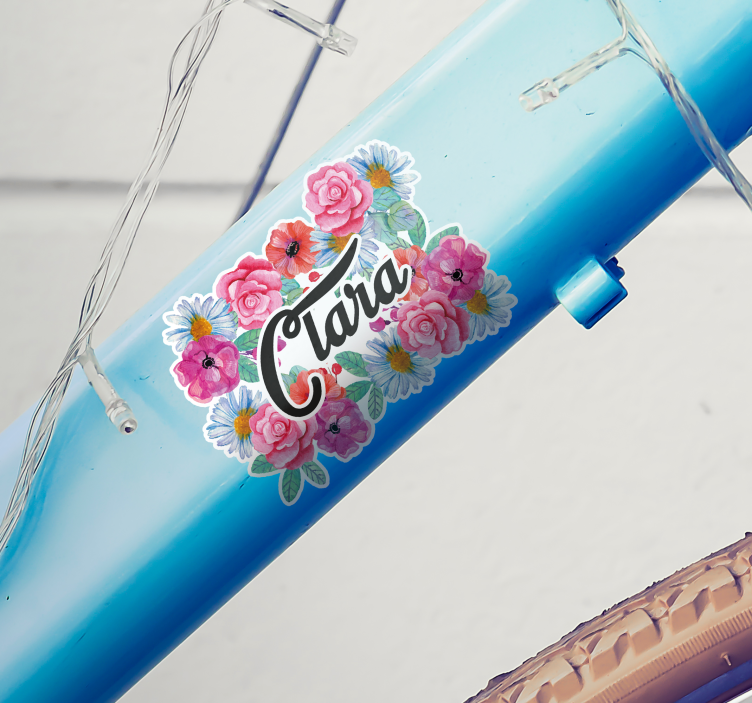 Nalepky na bicykel kvetiny - Tenstickers