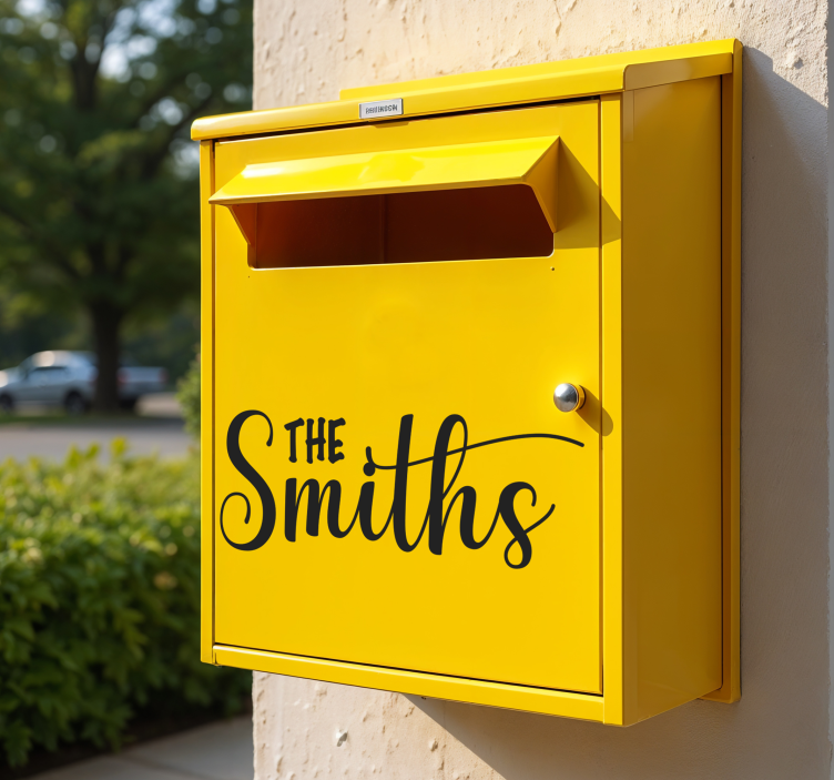 nálepka na poštovú schránku názov poštovej schránky - Tenstickers