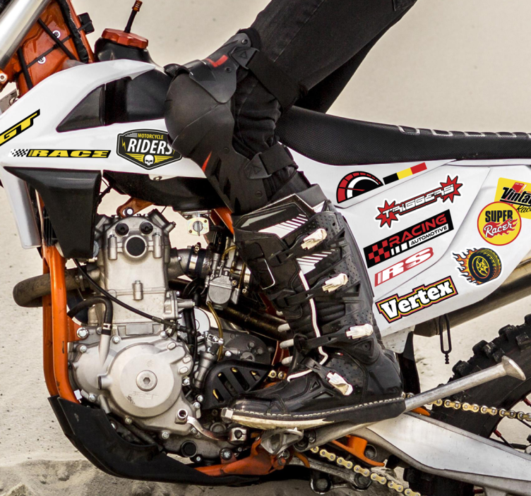 Nálepka na motorku samostatné balenie bomby - Tenstickers