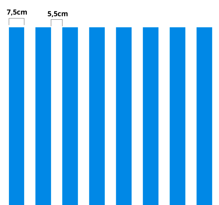 Nálepka s vertikálnymi čiarami - Tenstickers