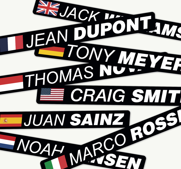 nalepky na bicykel cestný bicykel s erbom a menom - Tenstickers