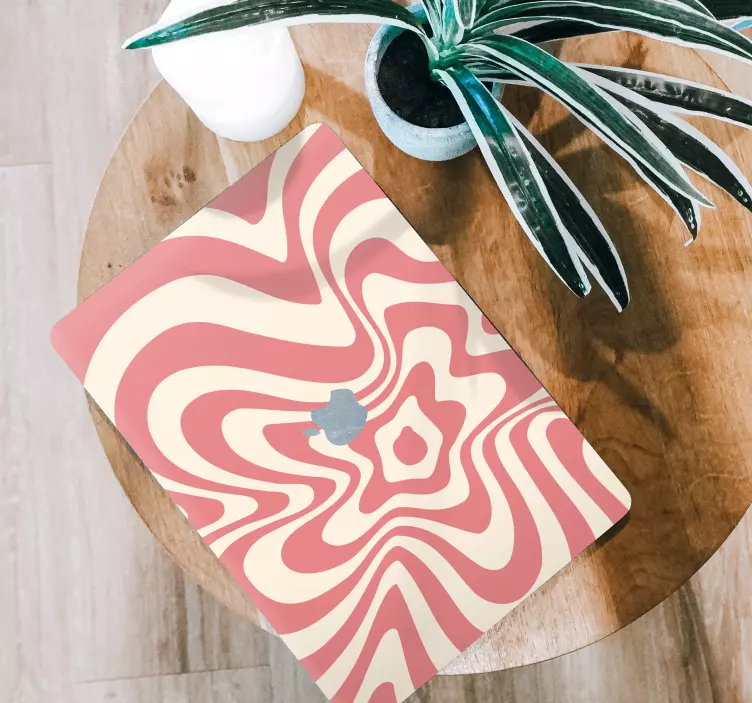 Groovy vlna abstraktné nálepky na stenu - Tenstickers