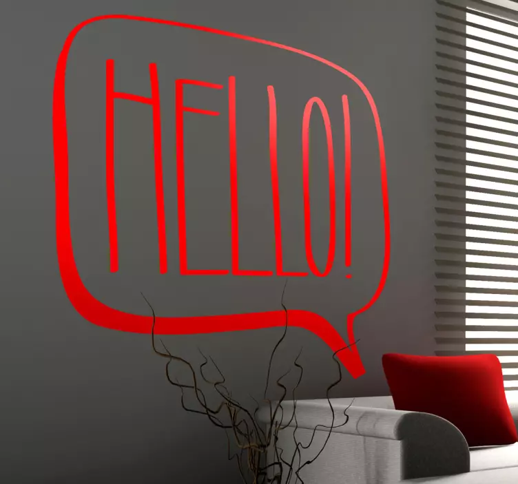 Ahoj komiksová nálepka - Tenstickers