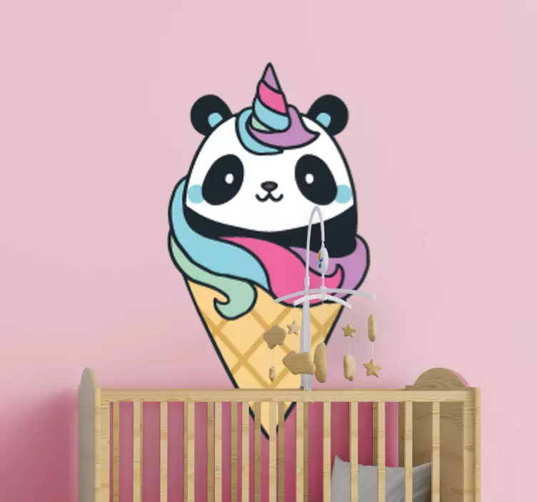 Samolepka na stenu anime pandicorn - Tenstickers