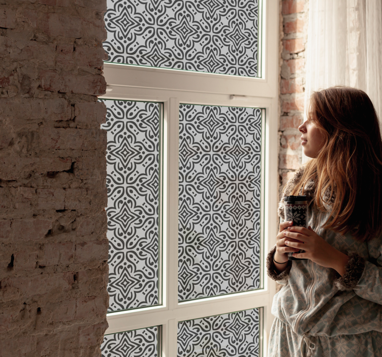 Nálepka s arabským oknom na dekoráciu okien - Tenstickers