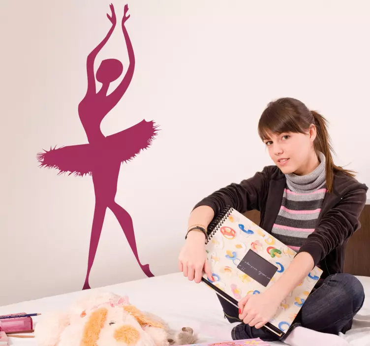 Balerína obtisky siluety - Tenstickers