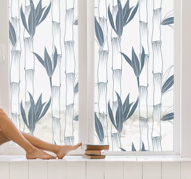 Nálepka so vzorom bambusových rastlín - Tenstickers