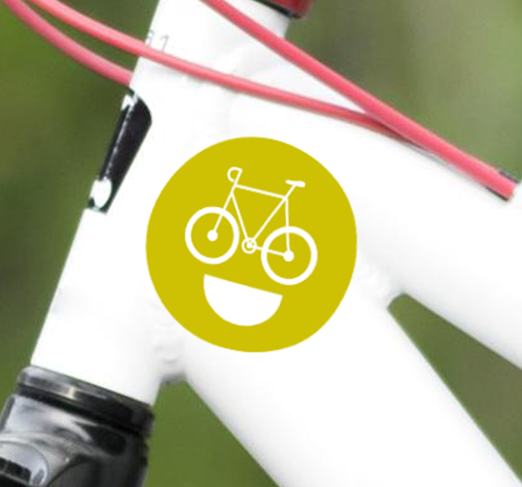 Vinylová samolepka na bicykel smile - Tenstickers