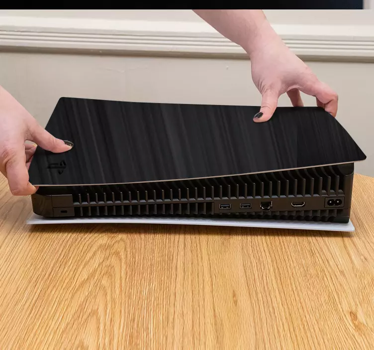 čierna tapeta s nálepkami motion lines ps5 - Tenstickers