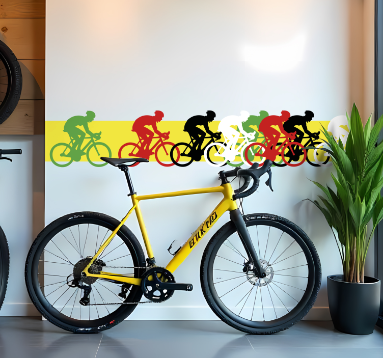 Cyklistická nálepka hranica pelotónu - Tenstickers