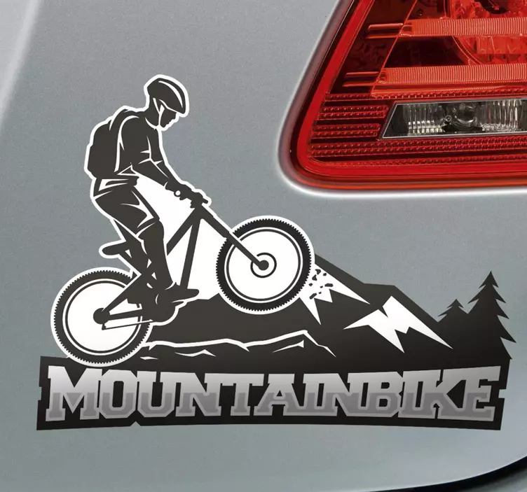 Nálepka s horským bicyklom - Tenstickers