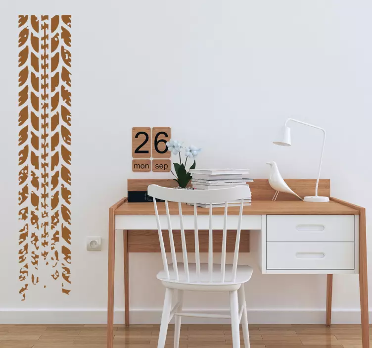 Dekoratívna nálepka na stenu s pneumatikami - Tenstickers