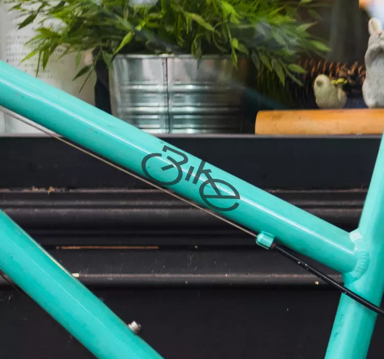 Dekoratívny textový štítok na bicykel - Tenstickers