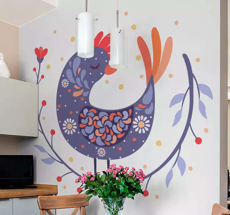 Samolepka na vtáka s rozdelenou nohou - Tenstickers