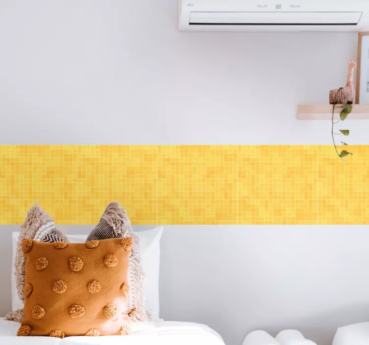 Detail Nálepky na mozaiku zo žltého zlata - Tenstickers