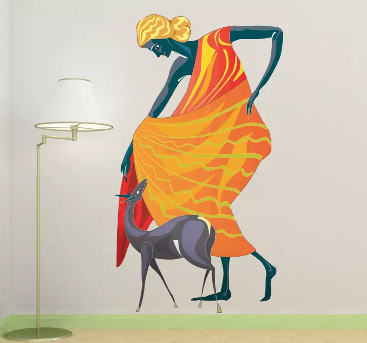 Diana rímska mytologická dekoratívna nálepka - Tenstickers