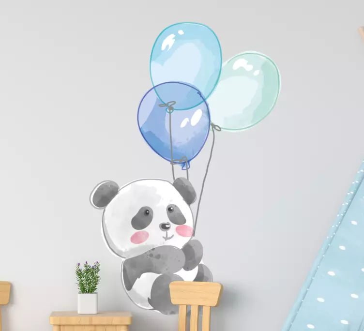 Detská banda s nálepkou modré nafukovacie balóny - Tenstickers