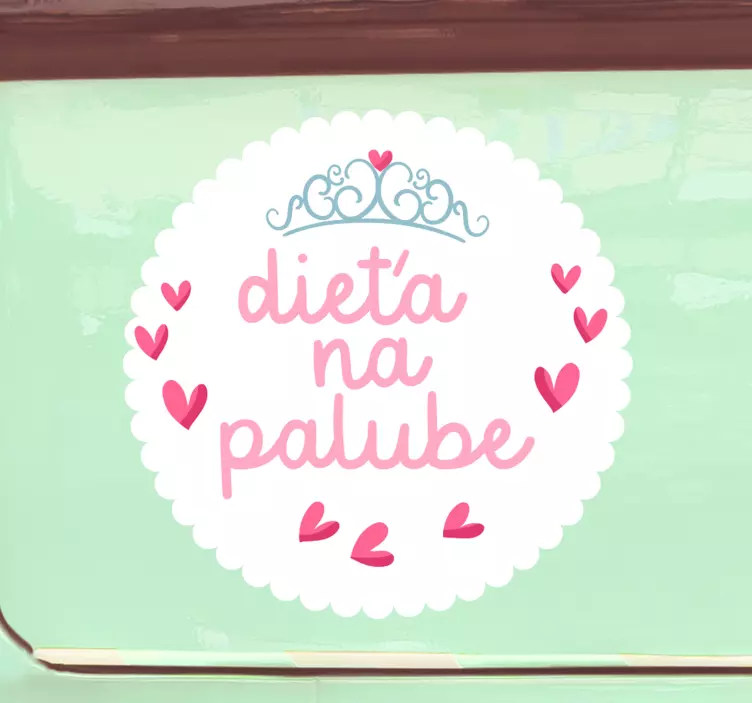 Dieťa na palube dievča štítok dieťa na palube - Tenstickers