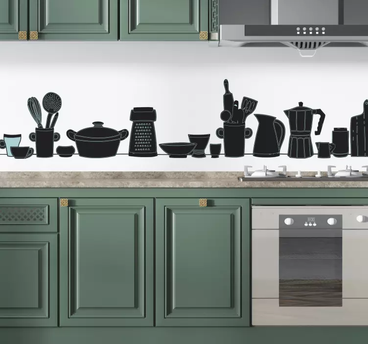 Kuchynský riad na varenie kuchynská nálepka - Tenstickers