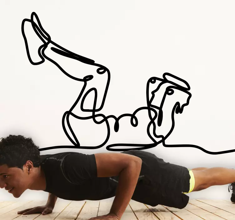 Drtí siluetu samolepku na stenu - Tenstickers