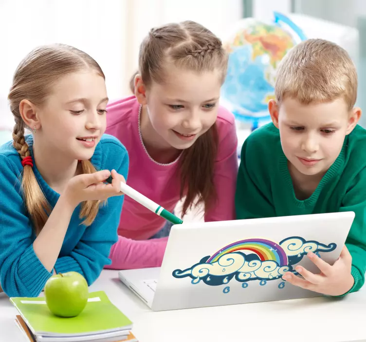 Dúha na notebook - Tenstickers