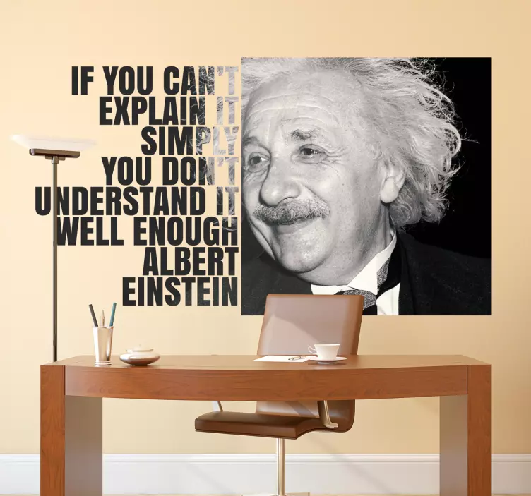 Nálepka s charakterom einstein - Tenstickers