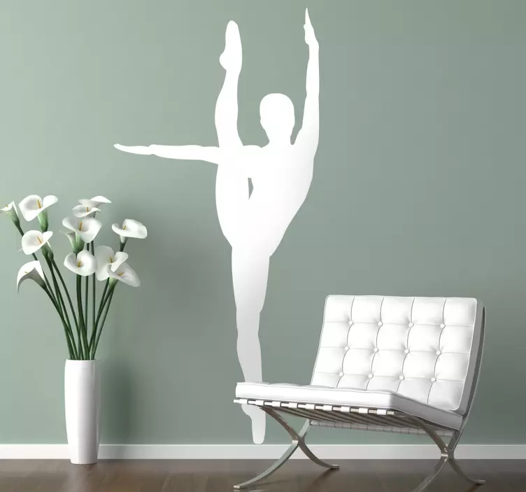 Elastická nálepka profilu tanečníka - Tenstickers