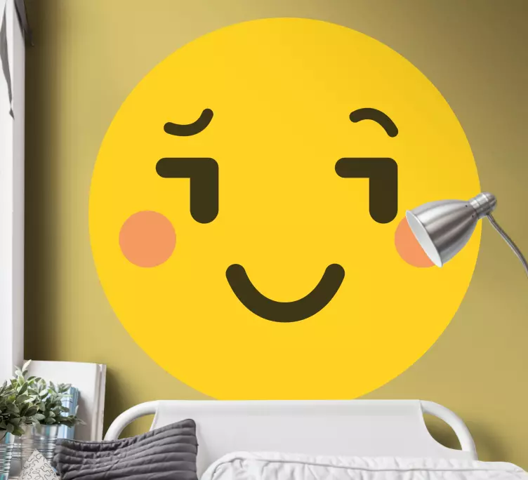 Emodži so samolepkou na stenu - Tenstickers