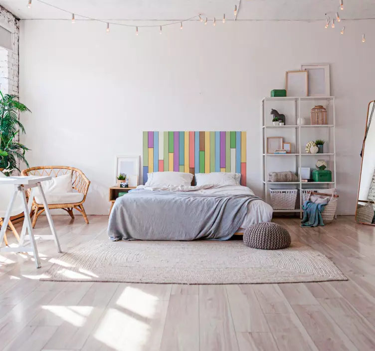 Farebný štítok na čelo postele - Tenstickers