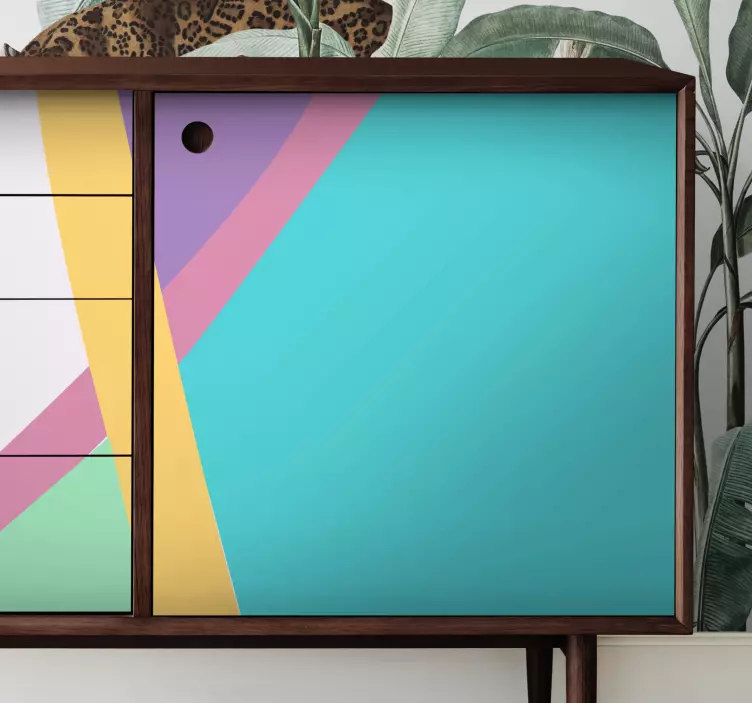 Farebné bloky nálepky na nábytok - Tenstickers