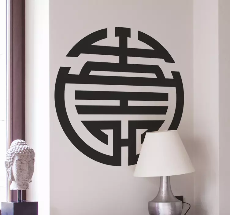 Nálepka s orientálnou nástennou tapetou feng shui - Tenstickers