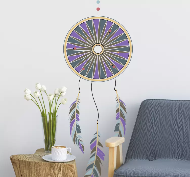 Fialový obtlačok na objekty - Tenstickers