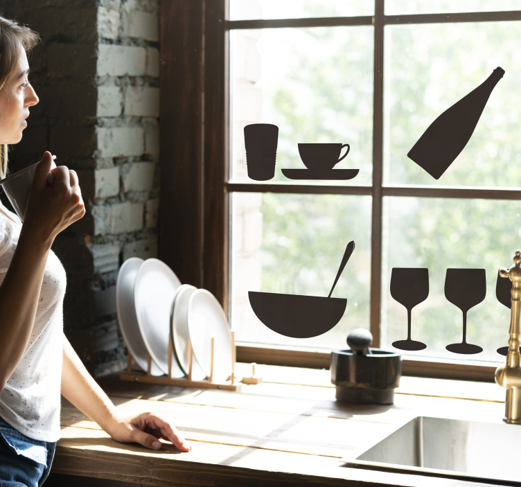 Nálepka na fľaše a poháre - Tenstickers