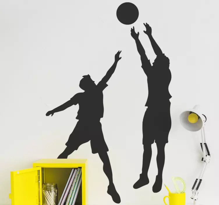 Futbalová nálepka skákajúci basketbalisti - Tenstickers